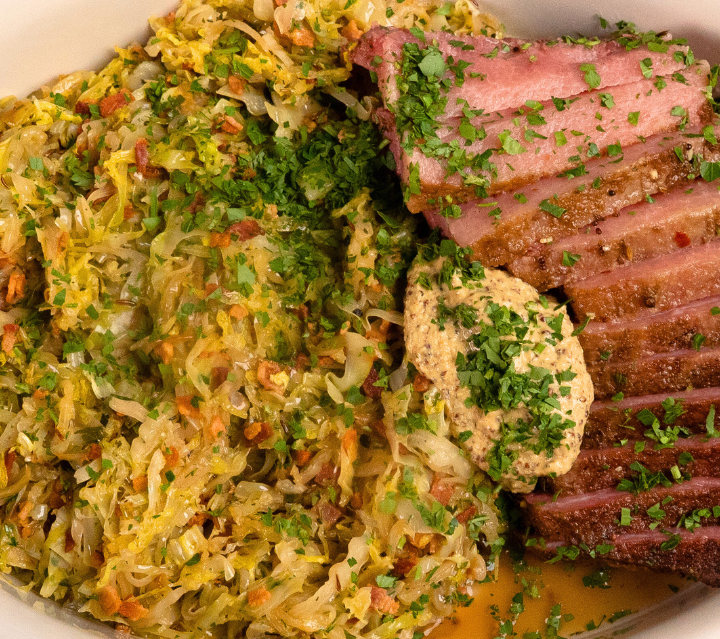 Sous Vide Corned Beef with Horseradish Grain Mustard