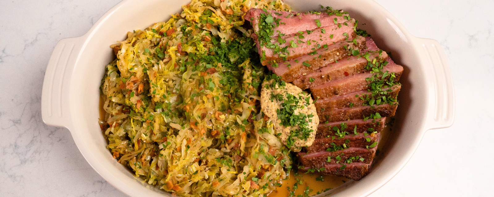 Sous Vide Corned Beef with Horseradish Grain Mustard