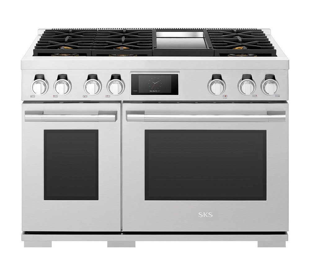48-inch Dual-Fuel Pro Range with Griddle | SKS