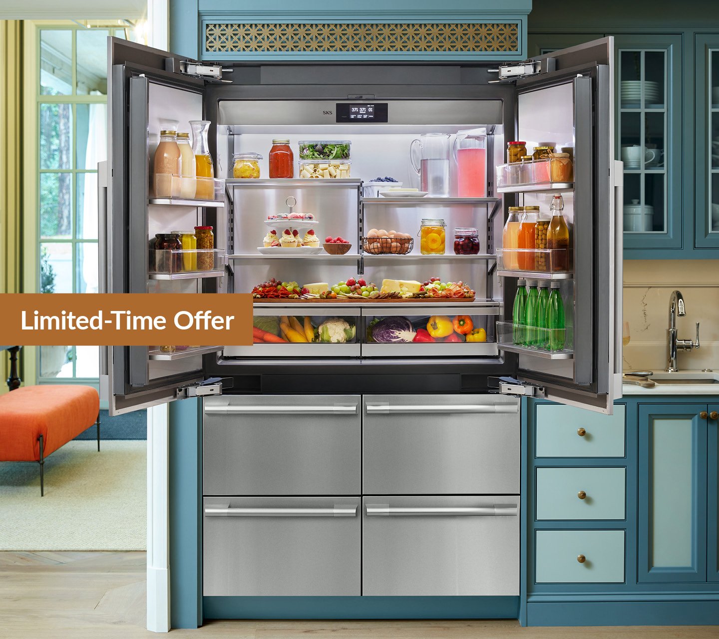 48-inch Built-in French Door Refrigerator | SKS