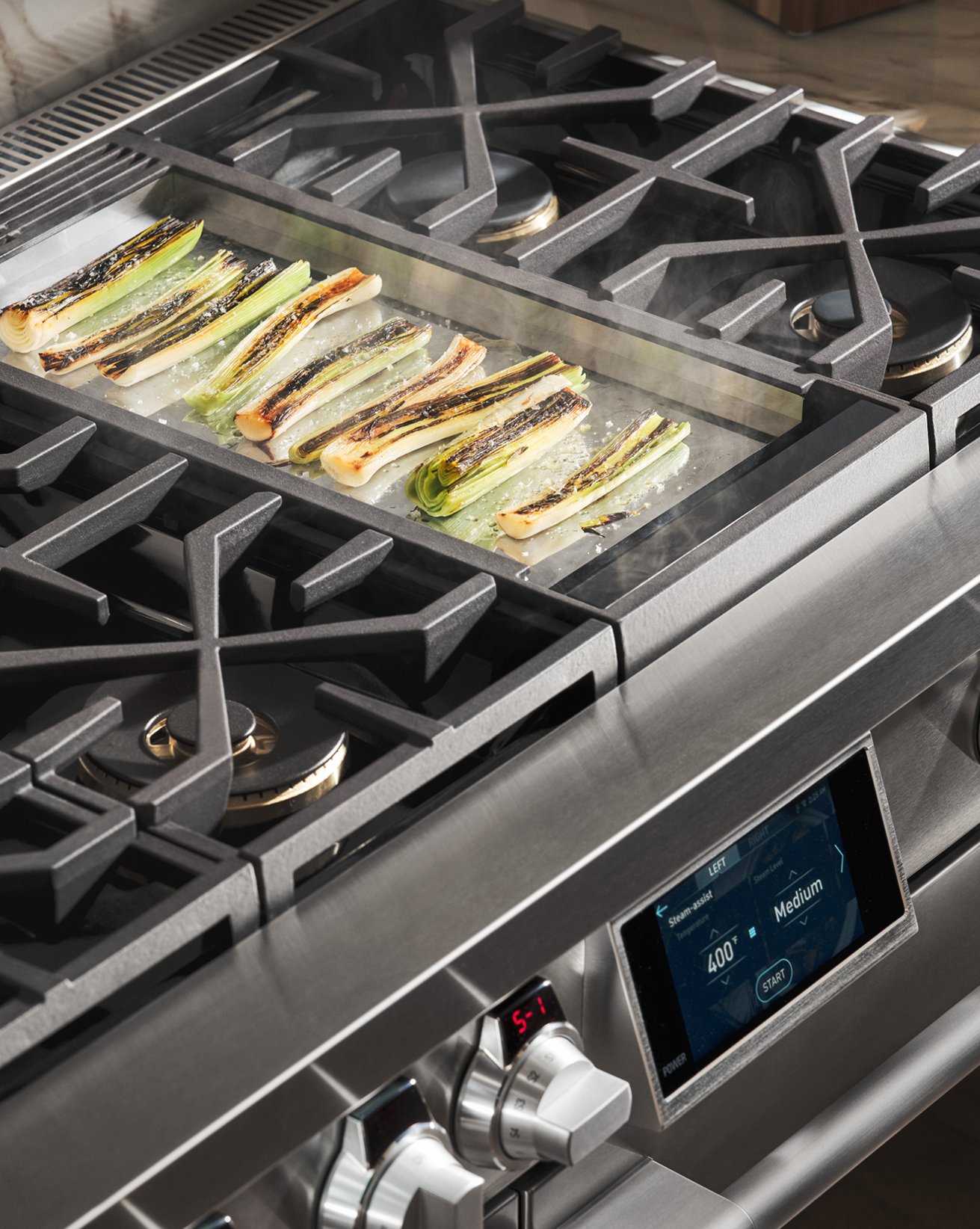 36-inch Gas Professional Rangetop, Chromium Griddle | SKS