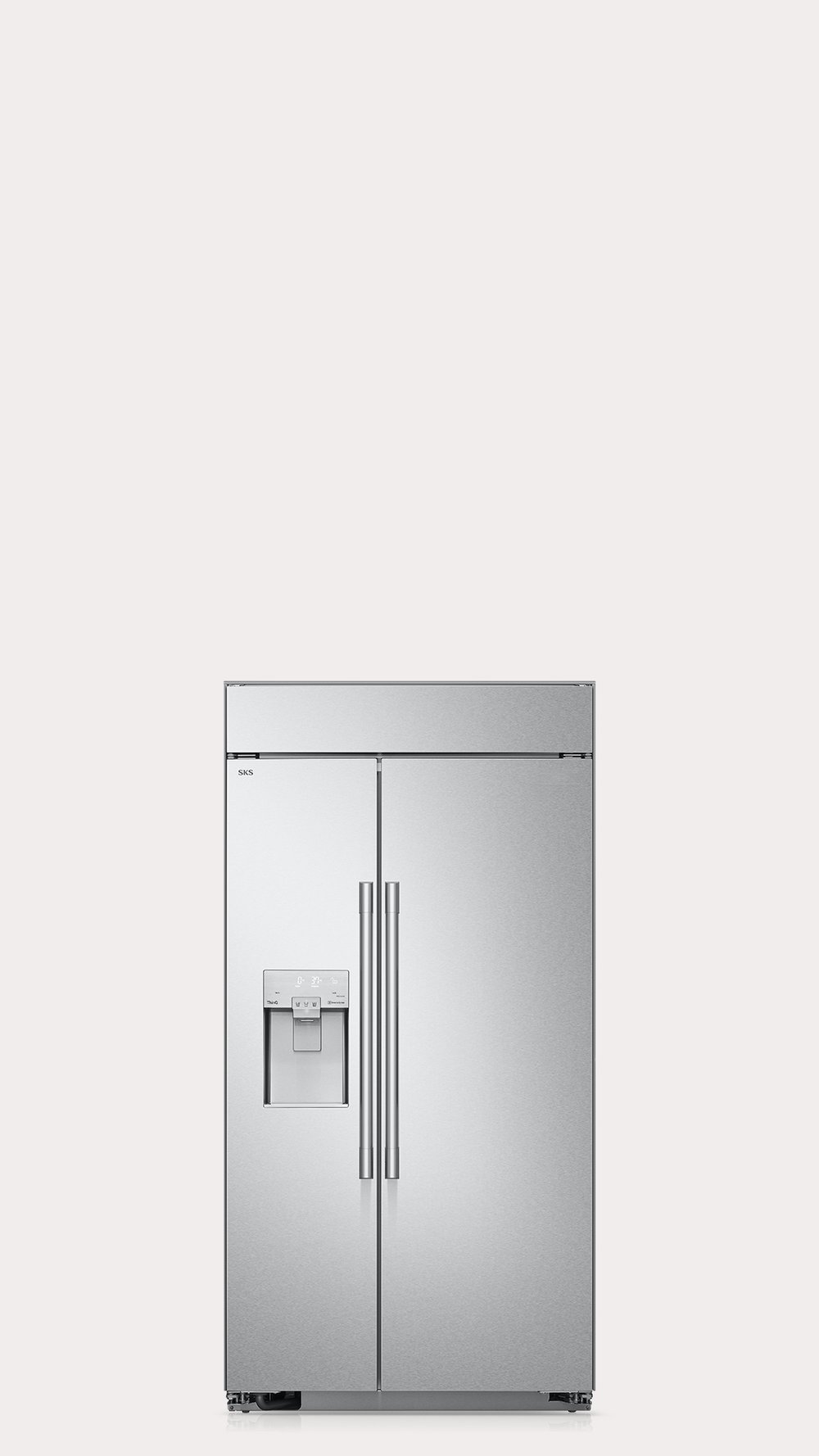 42-inch Built-in Side-by-Side Refrigerator, External Ice & Water | SKS