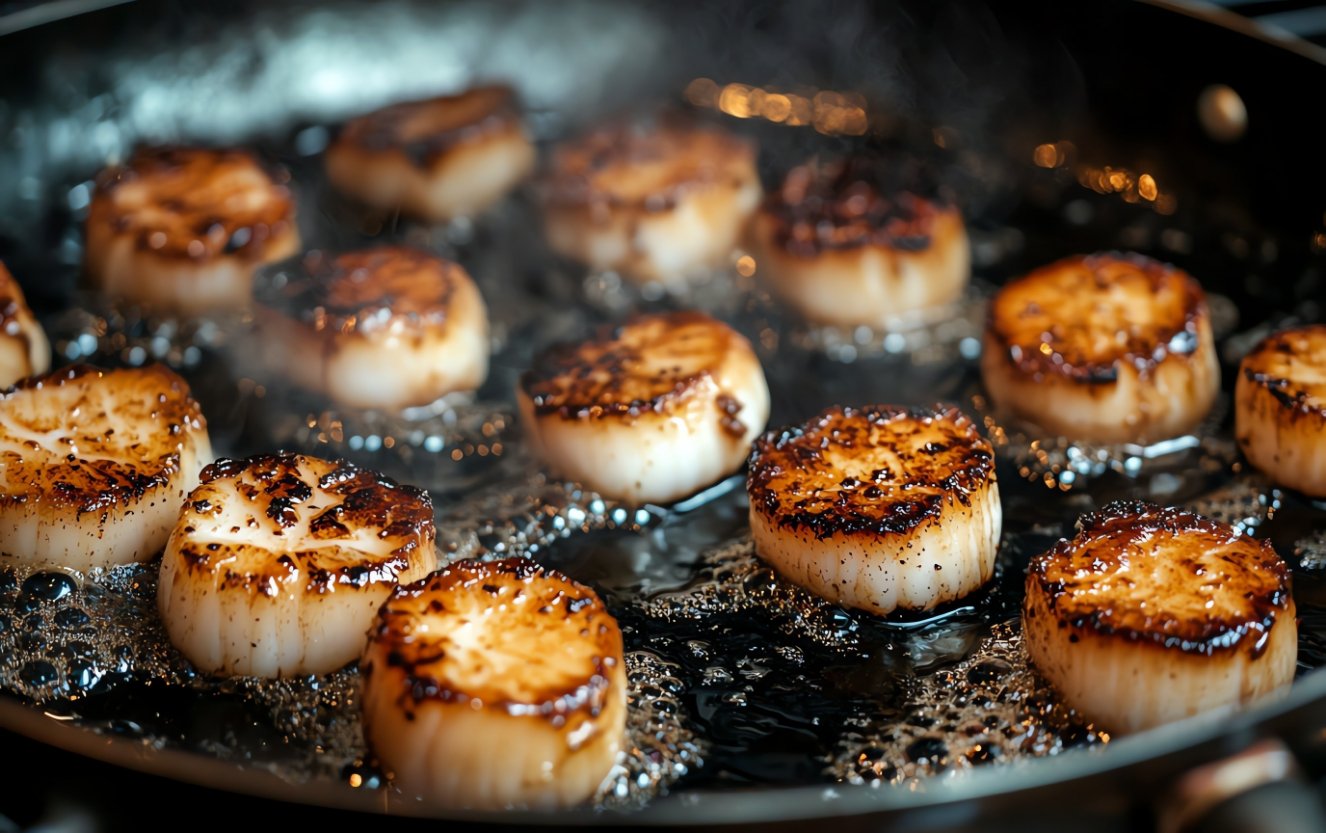 pan seared scallops