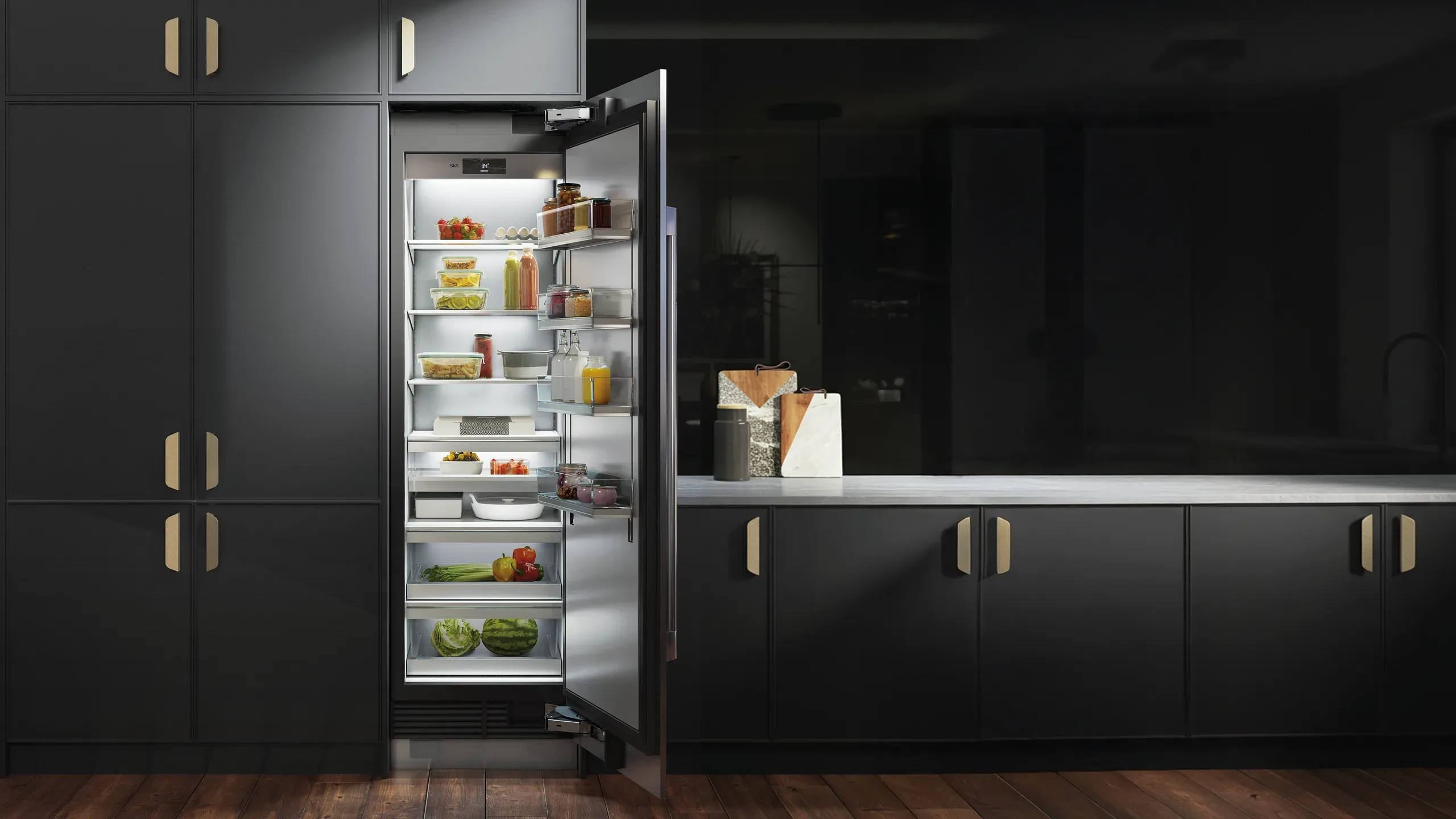 24-inch Integrated Column Refrigerator, Water Dispenser | SKS
