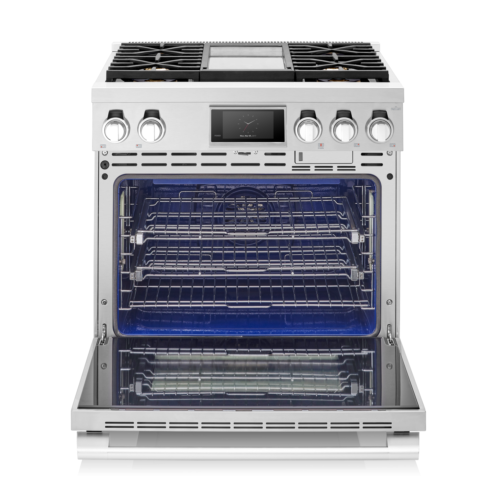36-inch Dual-Fuel Professional Range, Steam-Combi, Griddle | SKS