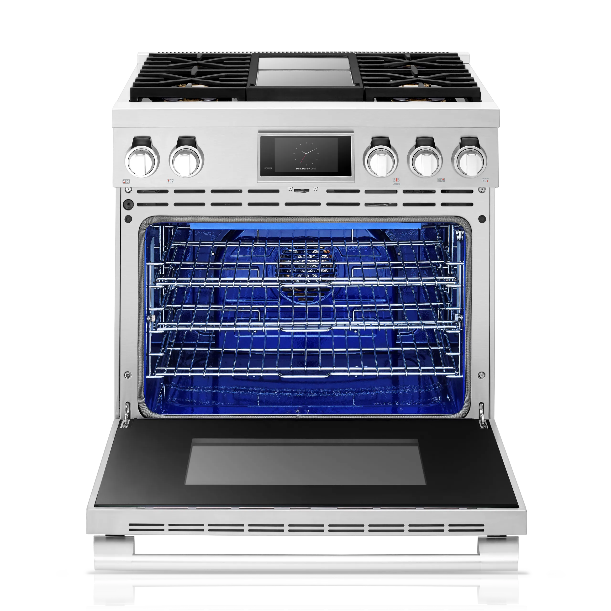 36-inch Gas Professional Range, Chromium Griddle | SKS