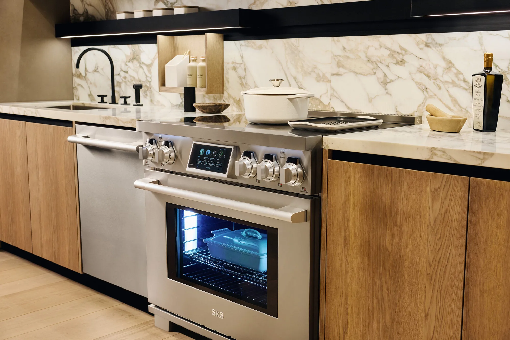 36-inch Induction Professional Range, Steam-Combi Cooking | SKS