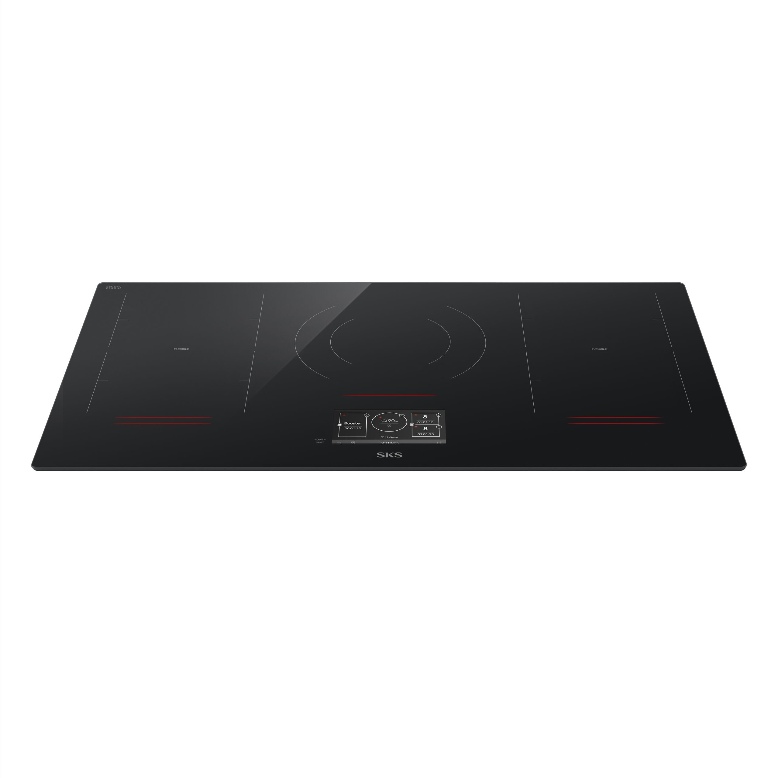 36-inch Flex Induction Cooktop, Flex Cooking Zones | SKS